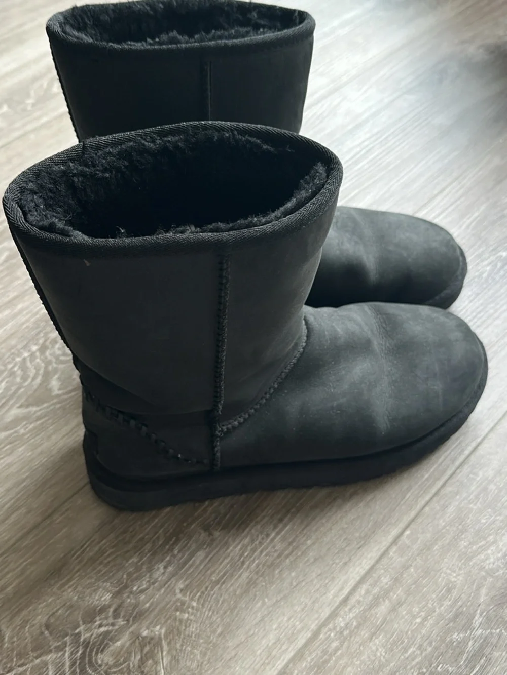 UGG Black Classic Short Sheepskin Boots